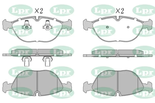 LPR-CN fékbetétkészlet, tárcsafék - 05P881 - TothCarparts
