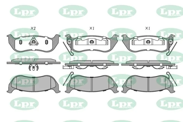 LPR-CN fékbetétkészlet, tárcsafék - 05P1366 - TothCarparts