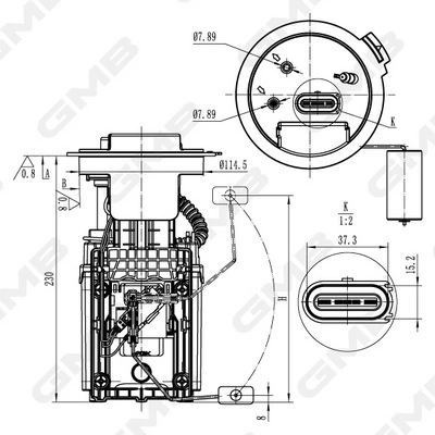 GMB Oceania üzemanyag-ellátó egység - GFPS-148A - TothCarparts