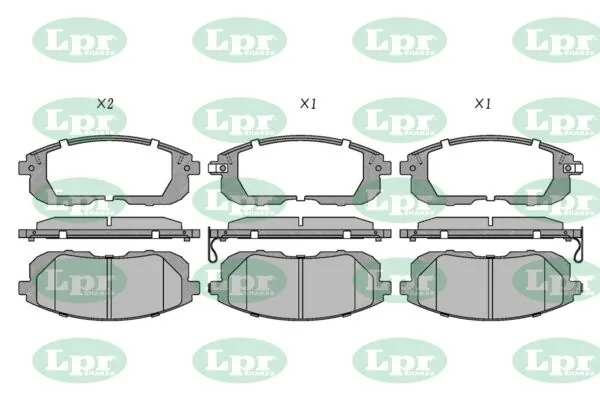 LPR-CN fékbetétkészlet, tárcsafék - 05P1605 - TothCarparts