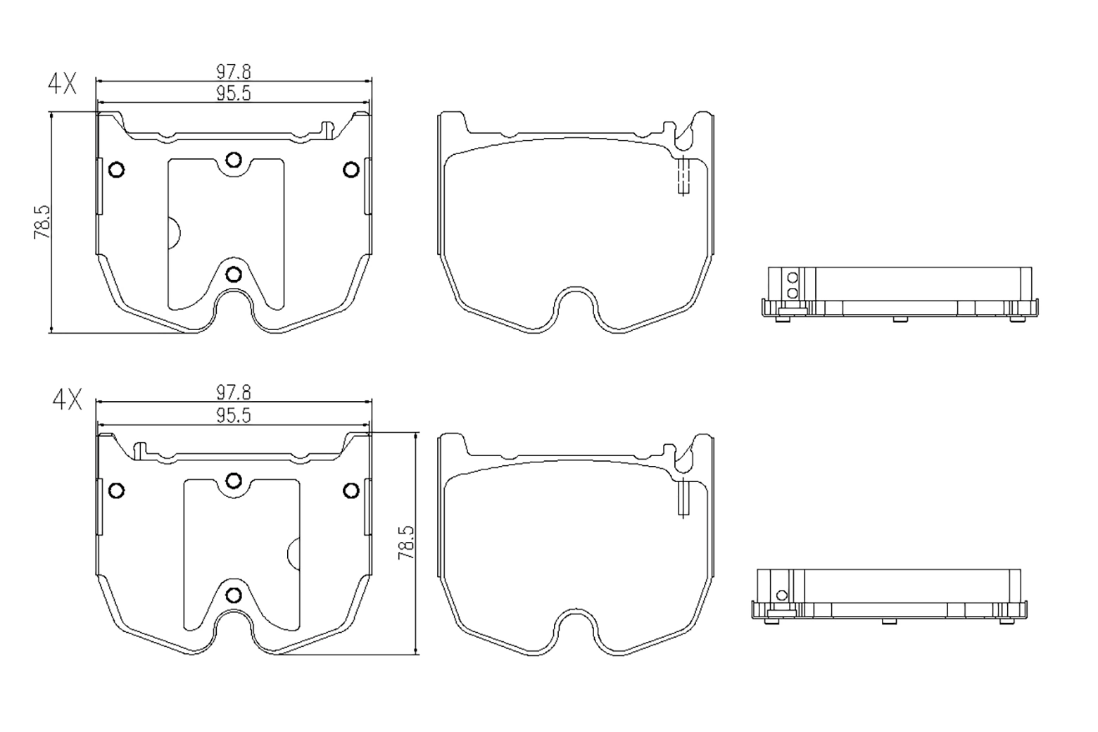 BOGAP fékbetétkészlet, tárcsafék - C8210169 - TothCarparts
