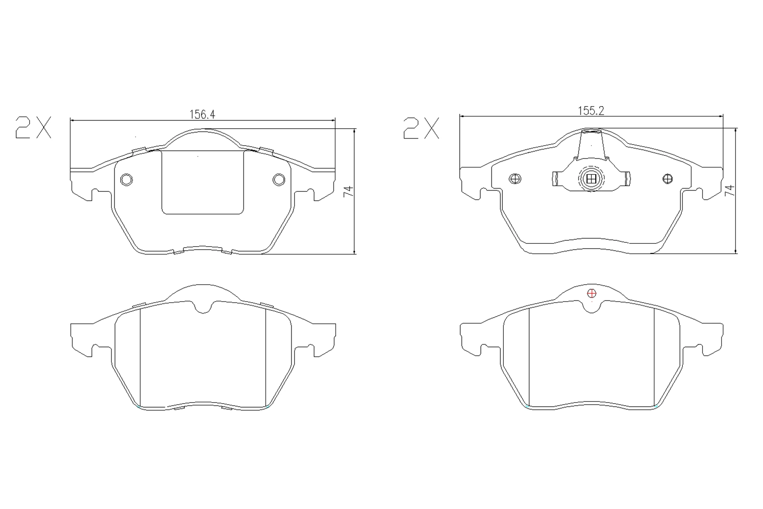 BOGAP fékbetétkészlet, tárcsafék - L8210144 - TothCarparts