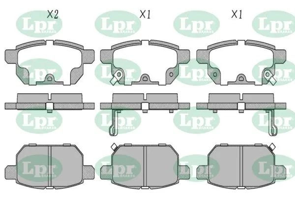 LPR-CN fékbetétkészlet, tárcsafék - 05P1571 - TothCarparts