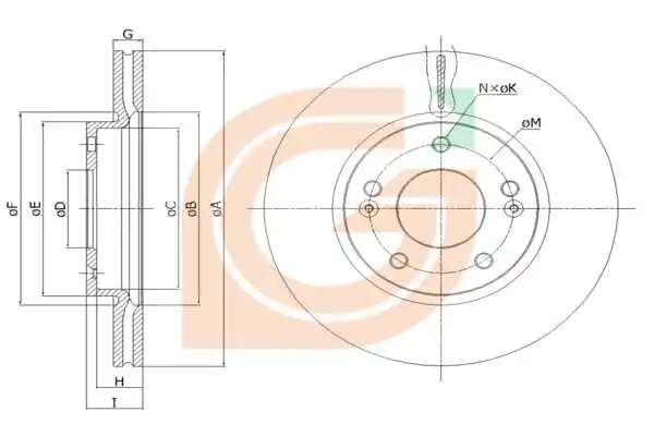 GAMA-SA féktárcsa - GM20141 - TothCarparts