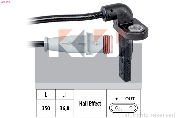 KW érzékelő, kerékfordulatszám - 460 059 - TothCarparts
