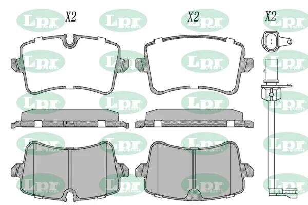 LPR-CN fékbetétkészlet, tárcsafék - 05P1826A - TothCarparts