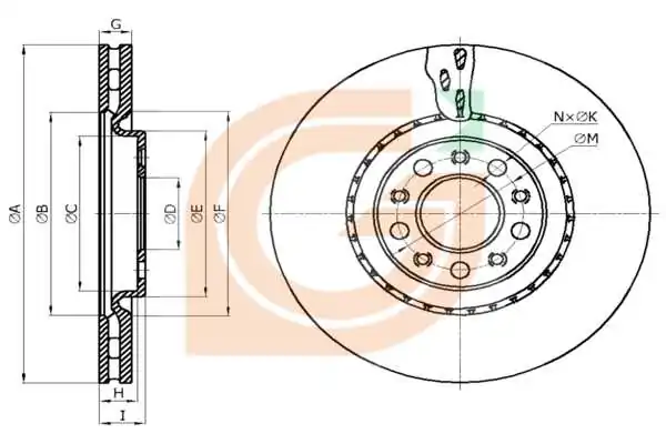 GAMA-SA féktárcsa - GM20233 - TothCarparts