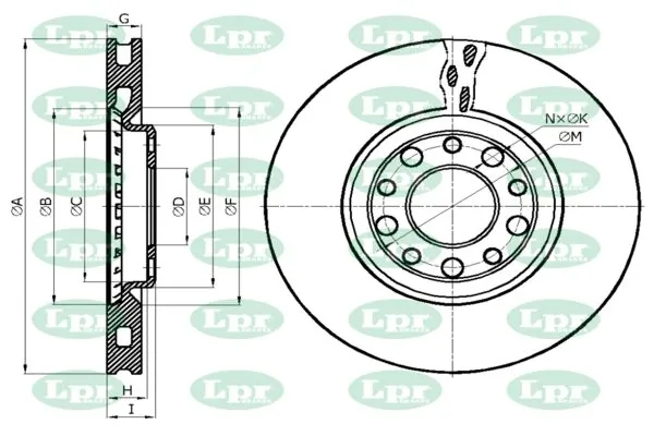 LPR-CN féktárcsa - A2002V - TothCarparts