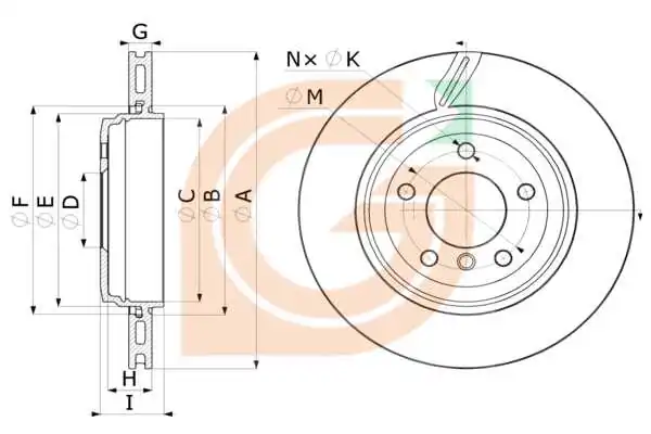 GAMA-SA féktárcsa - GM20970 - TothCarparts