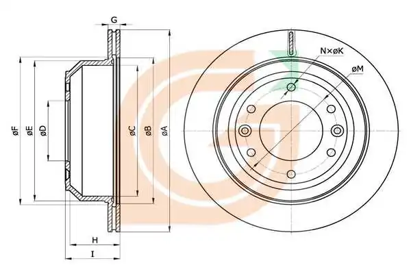 GAMA-SA féktárcsa - GM20387 - TothCarparts