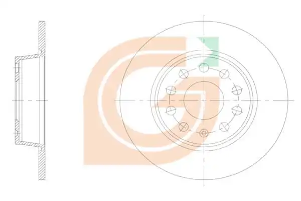 GAMA-SA féktárcsa - GM10069 - TothCarparts