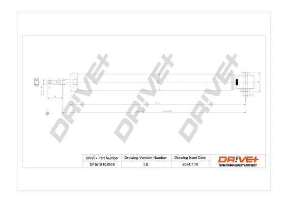 Dr!ve+ lengéscsillapító - DP1610.10.0518 - TothCarparts