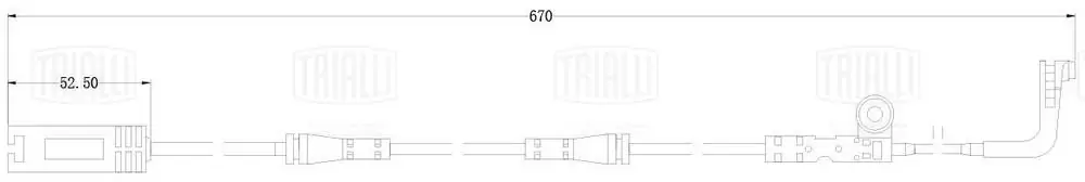 TRIALLI figyelmezető kontaktus, fékbetétkopás - PFS 4178 - TothCarparts