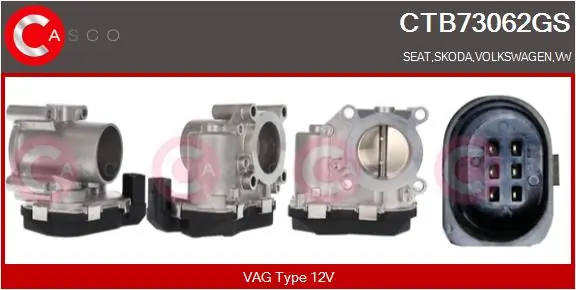 CASCO fojtószelep ház - CTB73062GS - TothCarparts