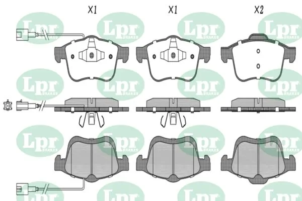 LPR-CN fékbetétkészlet, tárcsafék - 05P1494 - TothCarparts