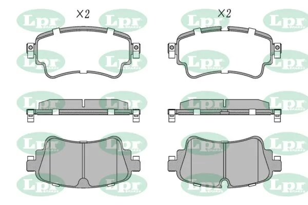 LPR-CN fékbetétkészlet, tárcsafék - 05P5200 - TothCarparts