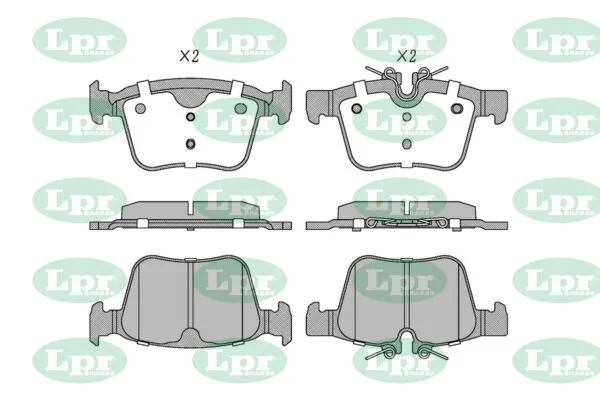 LPR-CN fékbetétkészlet, tárcsafék - 05P5036 - TothCarparts