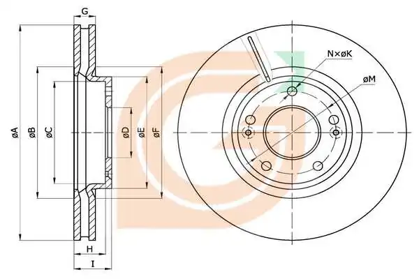GAMA-SA féktárcsa - GM20401 - TothCarparts
