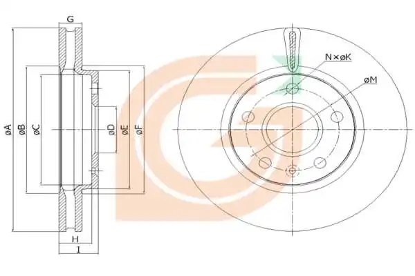 GAMA-SA féktárcsa - GM20020 - TothCarparts