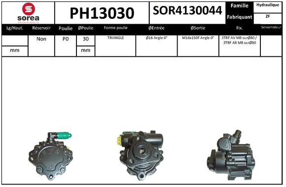 STARTCAR hidraulikus szivattyú, kormányzás - PH13030 - TothCarparts