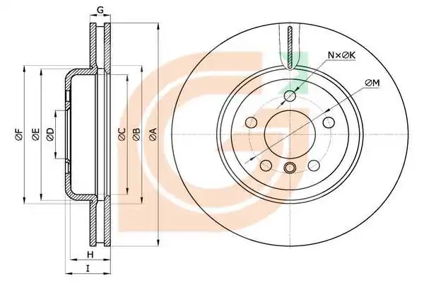 GAMA-SA féktárcsa - GM20634 - TothCarparts