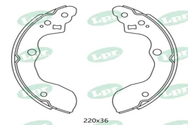 LPR-CN fékpofakészlet - 01146 - TothCarparts