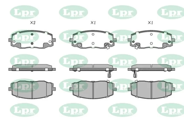 LPR-CN fékbetétkészlet, tárcsafék - 05P1220 - TothCarparts