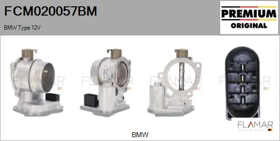 FLAMAR fojtószelep ház - FCM020057BM - TothCarparts