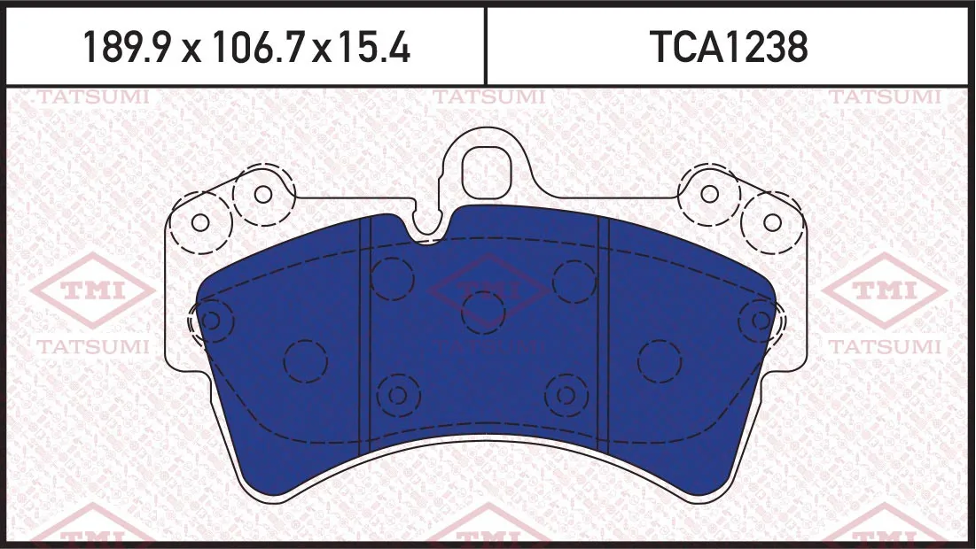TATSUMI fékbetétkészlet, tárcsafék - TCA1238 - TothCarparts