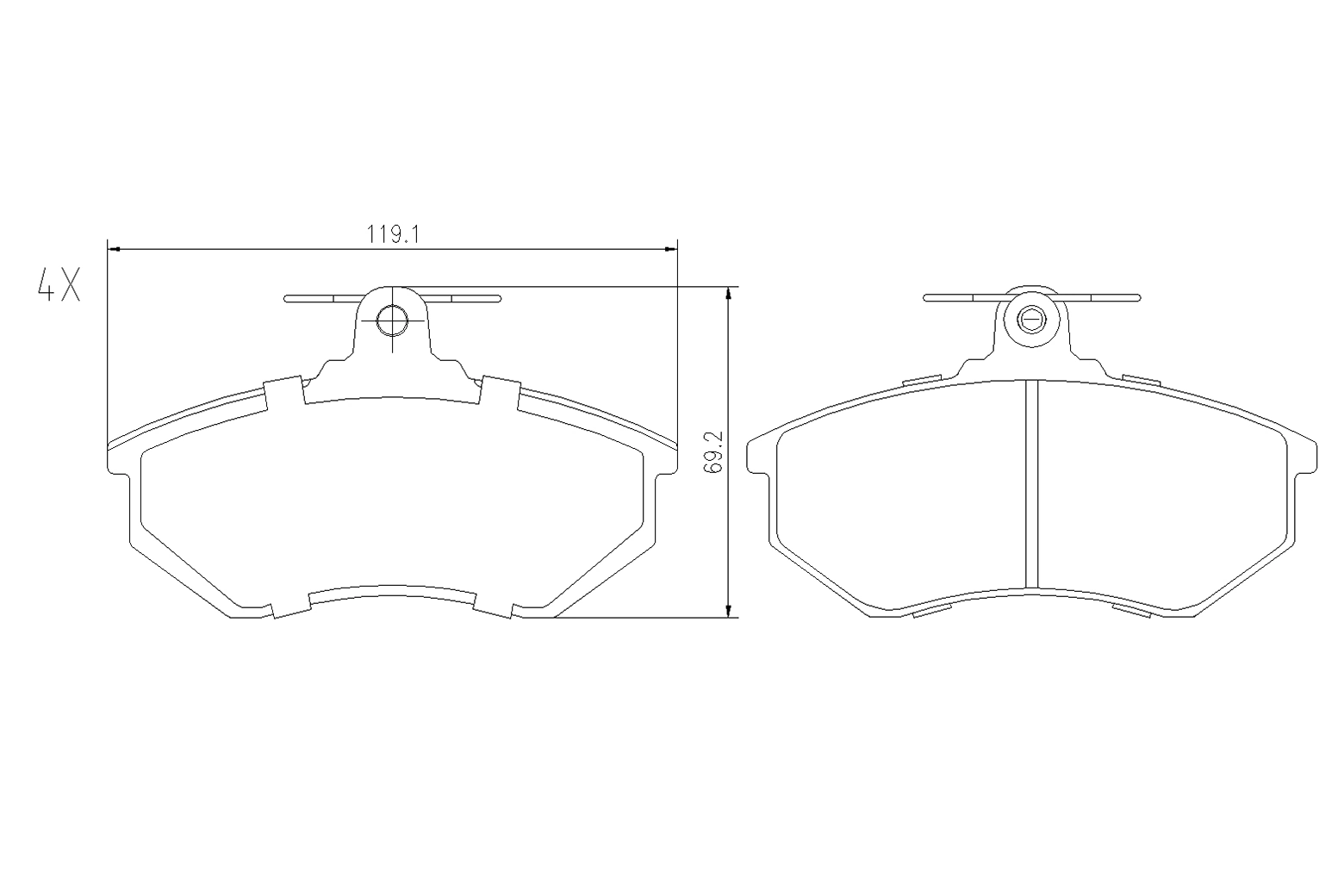 BOGAP fékbetétkészlet, tárcsafék - A8210167 - TothCarparts