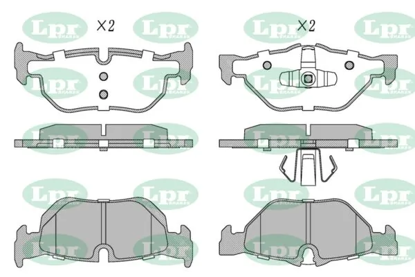 LPR-CN fékbetétkészlet, tárcsafék - 05P1876 - TothCarparts