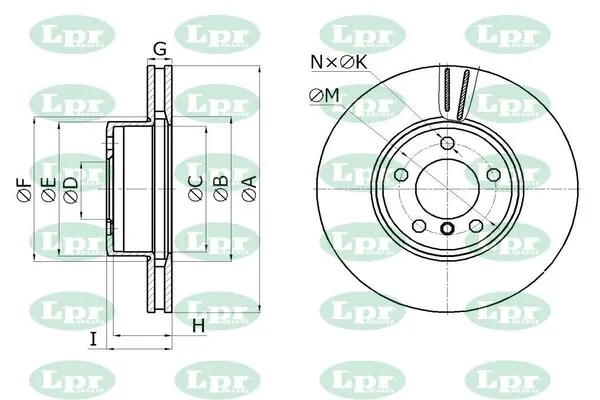 LPR-CN féktárcsa - B2005V - TothCarparts