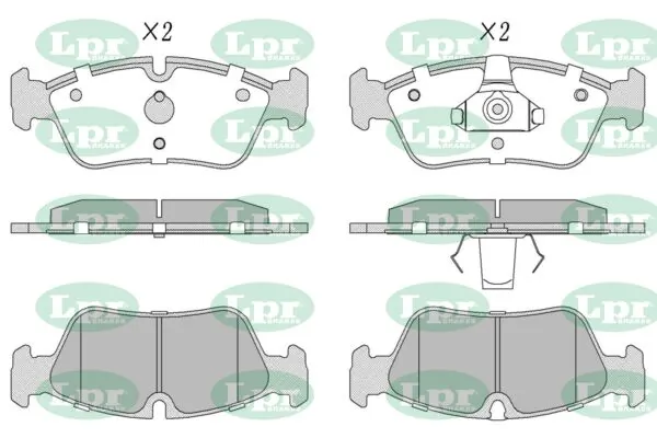 LPR-CN fékbetétkészlet, tárcsafék - 05P757 - TothCarparts