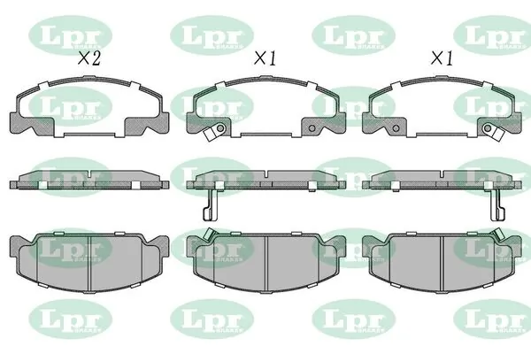 LPR-CN fékbetétkészlet, tárcsafék - 05P551 - TothCarparts