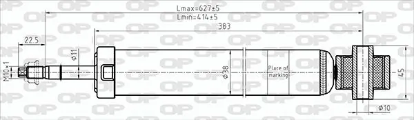 OPEN PARTS lengéscsillapító - SAB8681.32 - TothCarparts