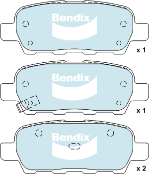 BENDIX-SEA fékbetétkészlet, tárcsafék - DB1509 MKT - TothCarparts