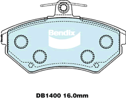 BENDIX-SEA fékbetétkészlet, tárcsafék - DB1400 MKT - TothCarparts