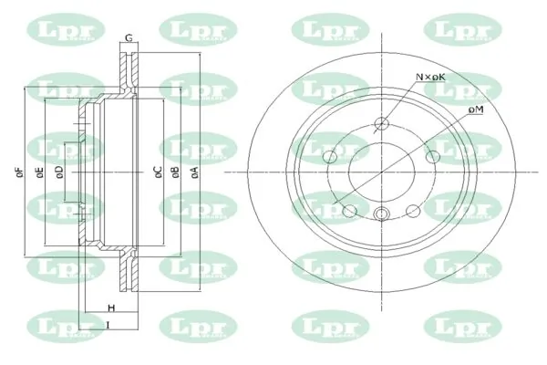 LPR-CN féktárcsa - B2039V - TothCarparts