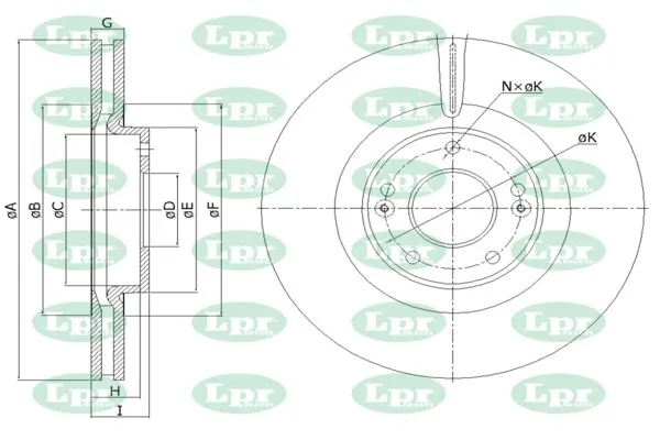 LPR-CN féktárcsa - H2008V - TothCarparts