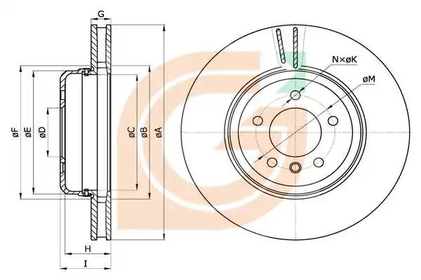 GAMA-SA féktárcsa - GM20999 - TothCarparts