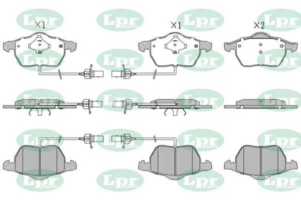 LPR-CN fékbetétkészlet, tárcsafék - 05P1119 - TothCarparts