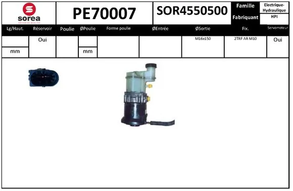 SNRA hidraulikus szivattyú, kormányzás - PE70007 - TothCarparts