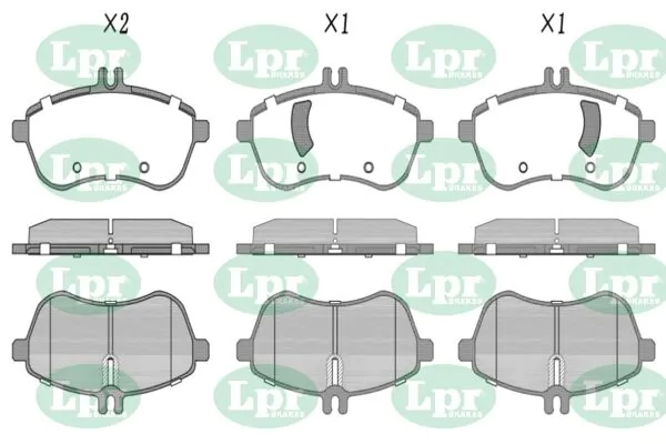 LPR-CN fékbetétkészlet, tárcsafék - 05P1340 - TothCarparts
