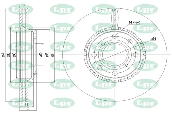 LPR-CN féktárcsa - S5001V - TothCarparts