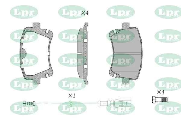 LPR-CN fékbetétkészlet, tárcsafék - 05P1206 - TothCarparts