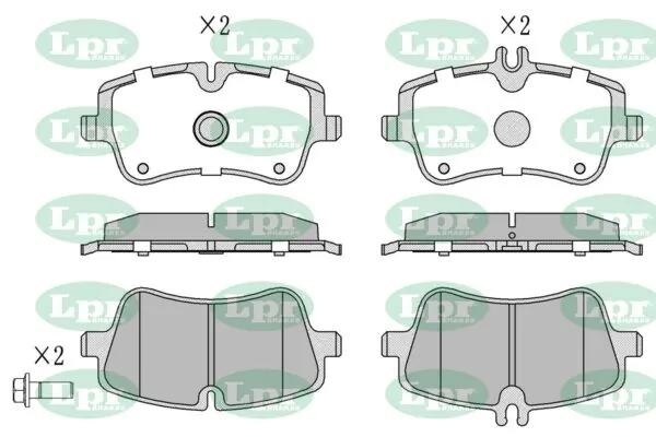 LPR-CN fékbetétkészlet, tárcsafék - 05P767 - TothCarparts