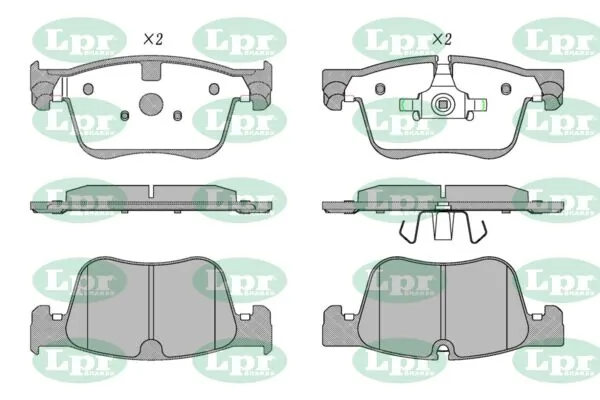 LPR-CN fékbetétkészlet, tárcsafék - 05P1853 - TothCarparts
