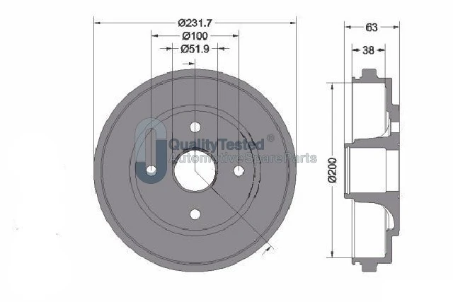 JAPANPARTS fékdob - TA0401JM - TothCarparts