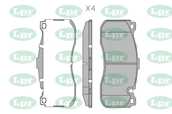 LPR-CN fékbetétkészlet, tárcsafék - 05P5034 - TothCarparts
