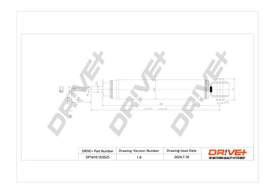 Dr!ve+ lengéscsillapító - DP1610.10.0525 - TothCarparts
